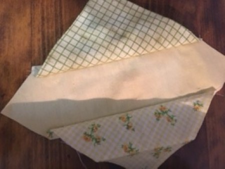 The sewn quilt square.