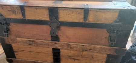 An old trunk.