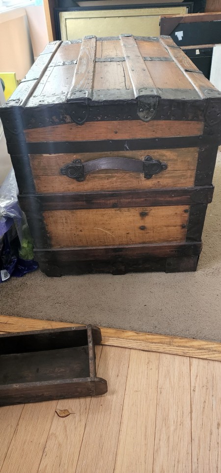 An old trunk.