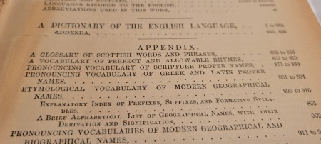 A page in the pictorial dictionary.