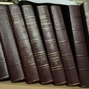 A collection of Encyclopedia Britannica.