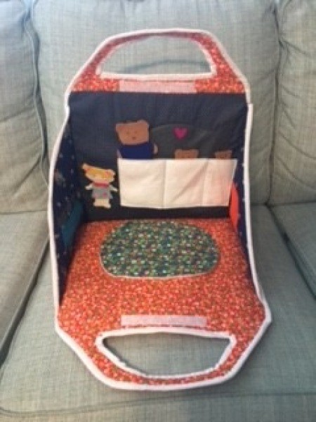 The open fabric playhouse.