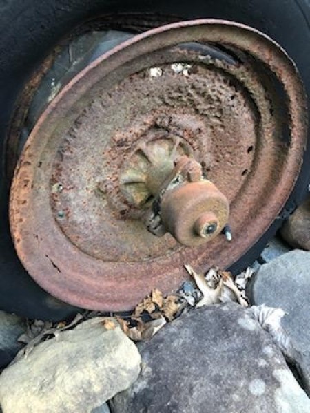 An old farmer's plow.