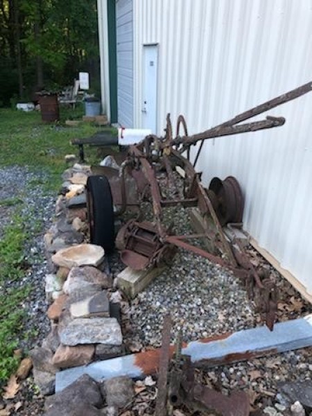 An old farmer's plow.
