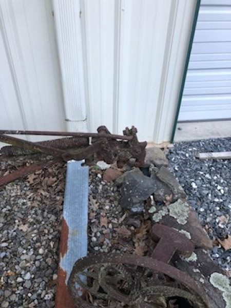 An old farmer's plow.