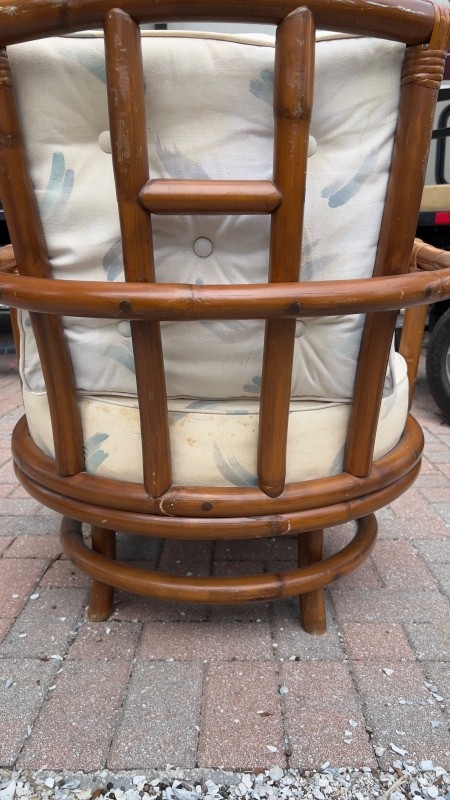 The back of the chair.