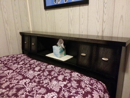 Headboard that matches dressers.