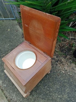 Value of Old Style Wooden Commode Stool?