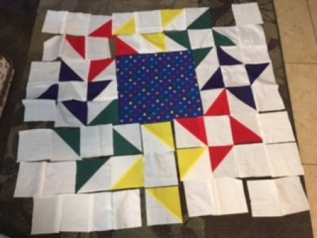 Constructing the quilt.