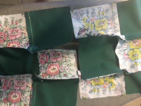 The squares attached together.