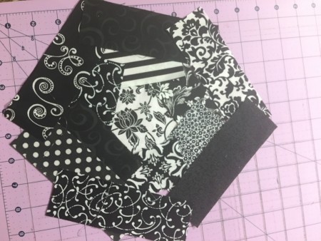 Assembling the fabric together.