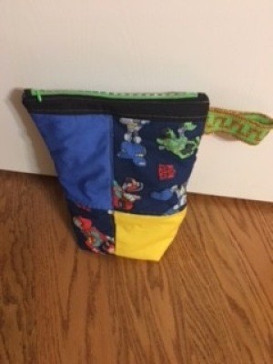 Zippered and Lined Patchwork Pouch