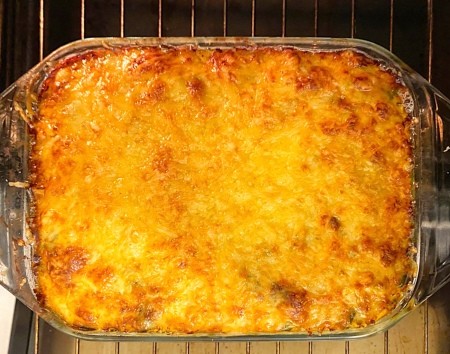The completed Zucchini Gratin