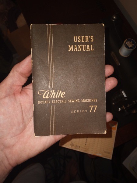 A user's manual for a White sewing machine.
