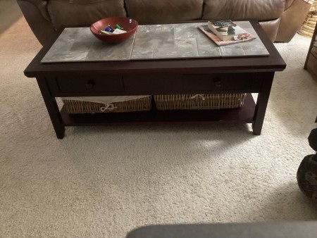 The upgraded coffee table.