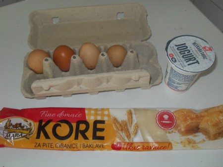 Ingredients for rolled Cherry Pie