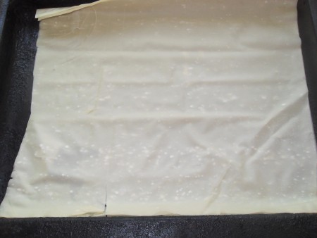 A sheet of phyllo dough.