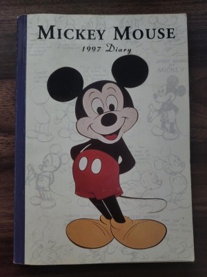 An unused Mickey Mouse diary, dated 1997.