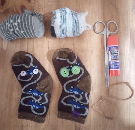 Supplies for Octopus Socks