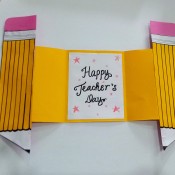 The finished Teacher's Day Card