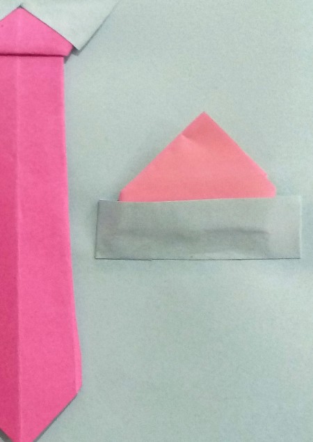 Adding a pocket handkerchief.