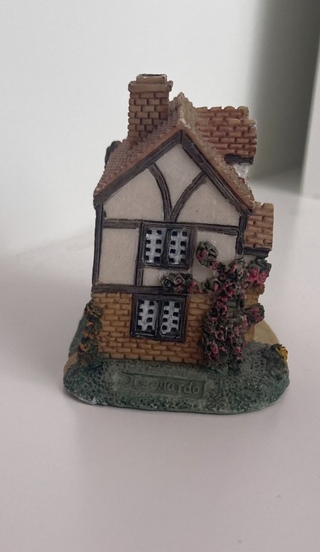 The side of a decorative cottage.