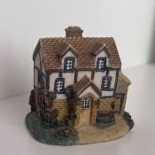 A small decorative cottage.