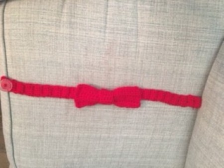 The completed bow tie.