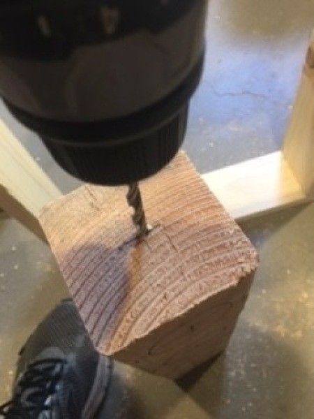 Assembling the screw and nail organizer.