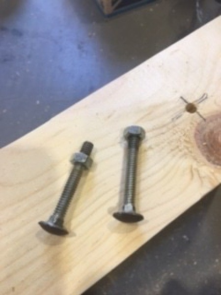 Assembling the screw and nail organizer.