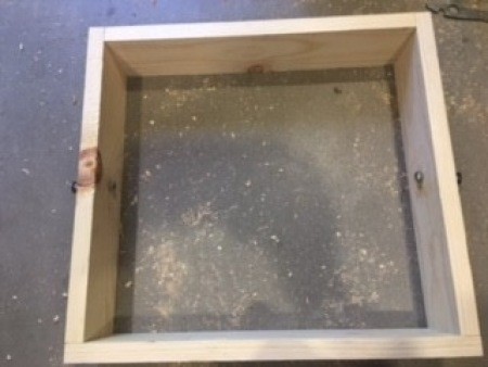 Assembling the screw and nail organizer.