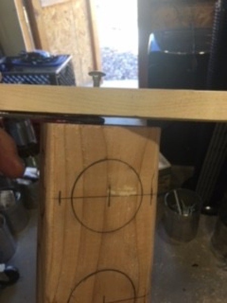 Assembling the screw and nail organizer.