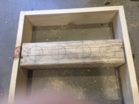 Assembling the screw and nail organizer.