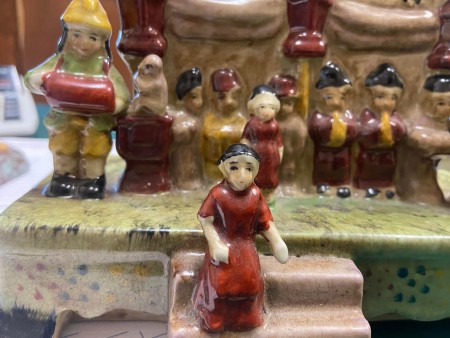 A menagerie figurine set.