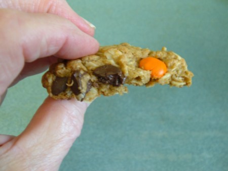 A partially eaten cookie.