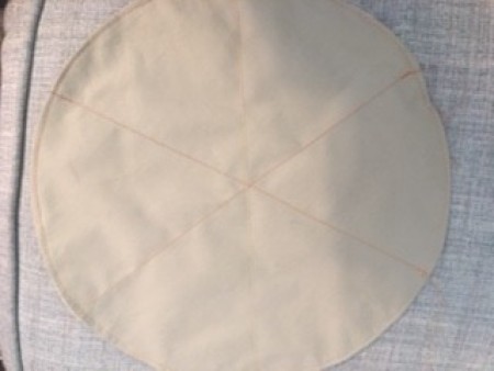 The underside of the basket.