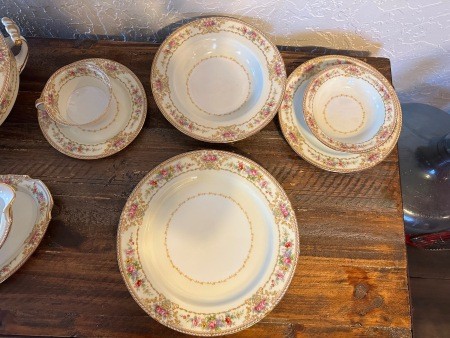 A set of china.