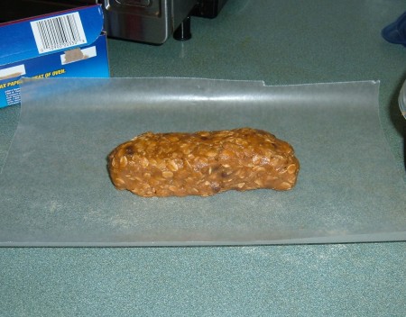 A roll of cookie dough.