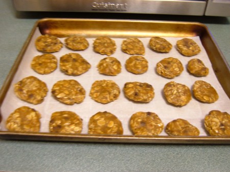 The cookies before being baked.