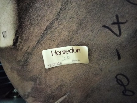 The manufacturer's lable.