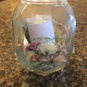 Dried Flower Candle Vase