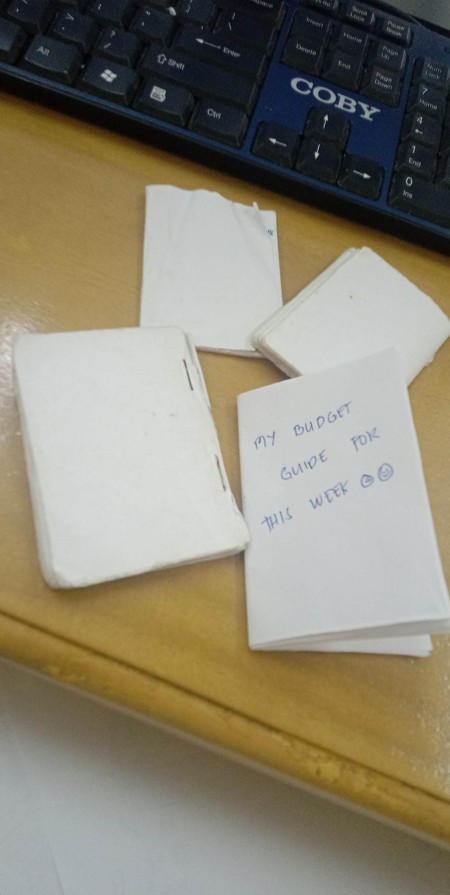 A collection of small notes.