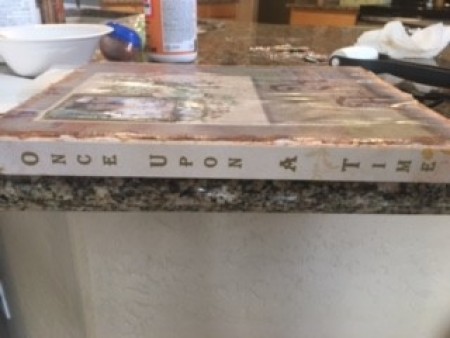 Adding a title to the spine.