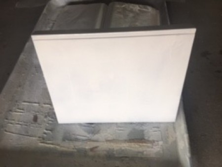 Allowing the book to dry.