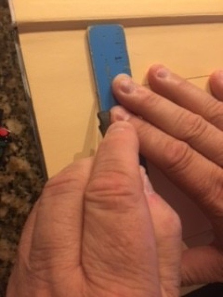 Making the center cavity line.