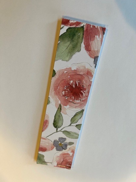 The long and skinny notepad.