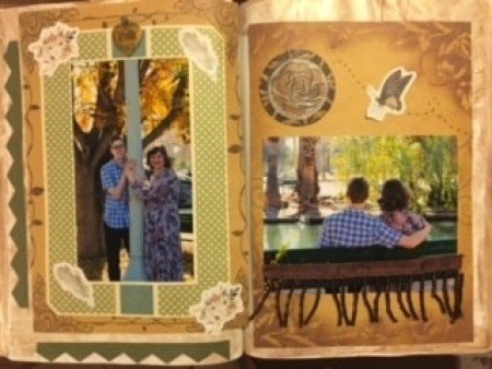 The completed book frame.