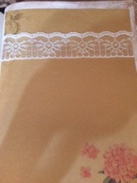 Decorating the book frame.