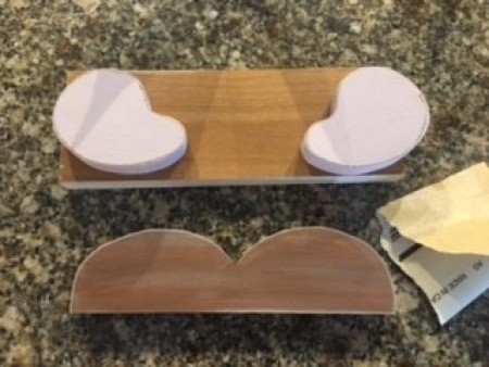 Painting the hands and feet.