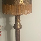 A pierced brass floor lamp?
